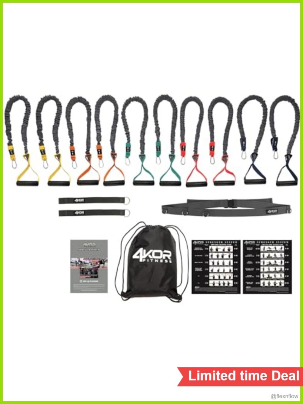 Resistance Bands Set with Handles – Shoulder & Core Strength Training Kit